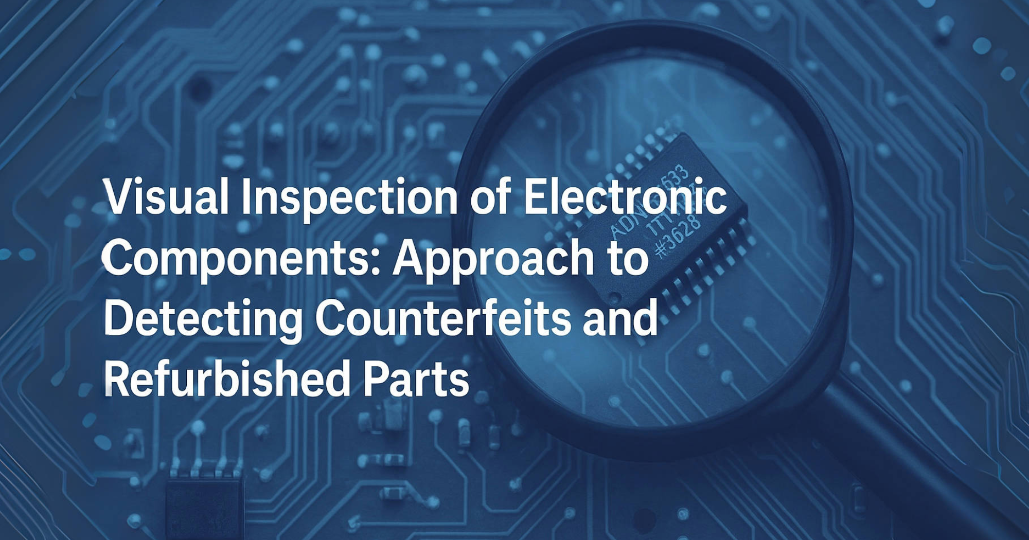 Visual Inspection of Electronic Components: Approach to Detecting Counterfeits and Refurbished Parts
