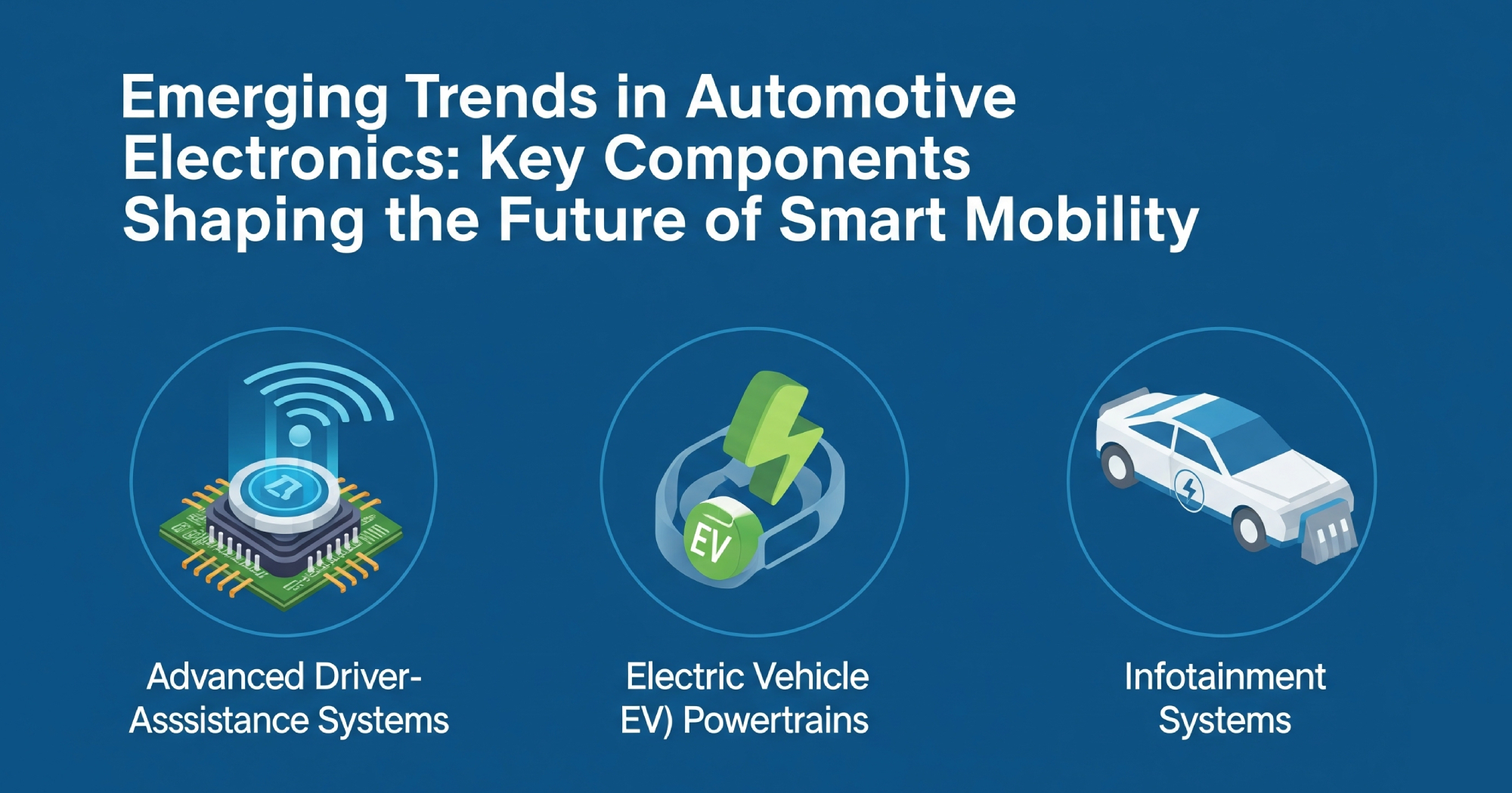 Emerging Trends in Automotive Electronics: Key Components Shaping the Future of Smart Mobility