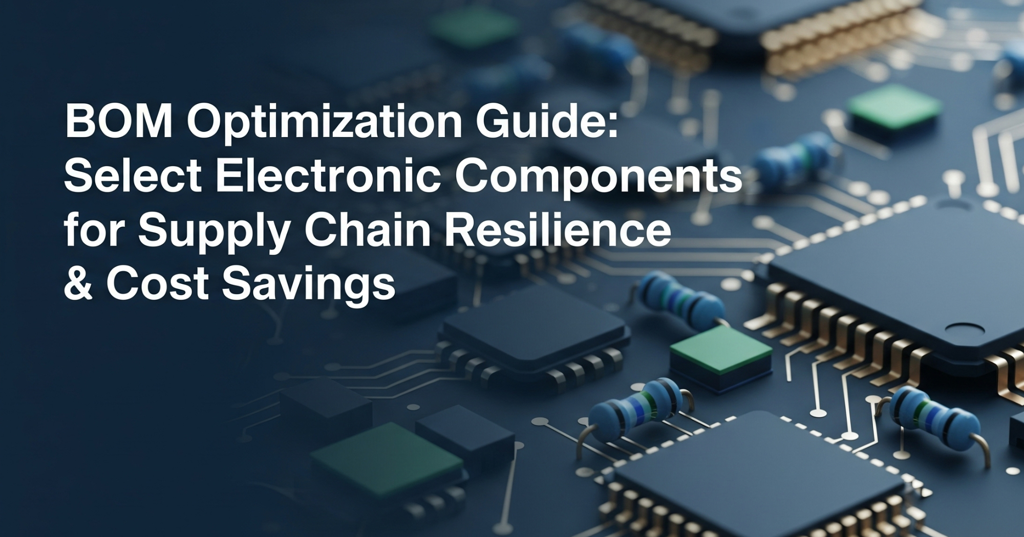 BOM Optimization Guide Select Electronic Components for Supply Chain Resilience and Cost Savings