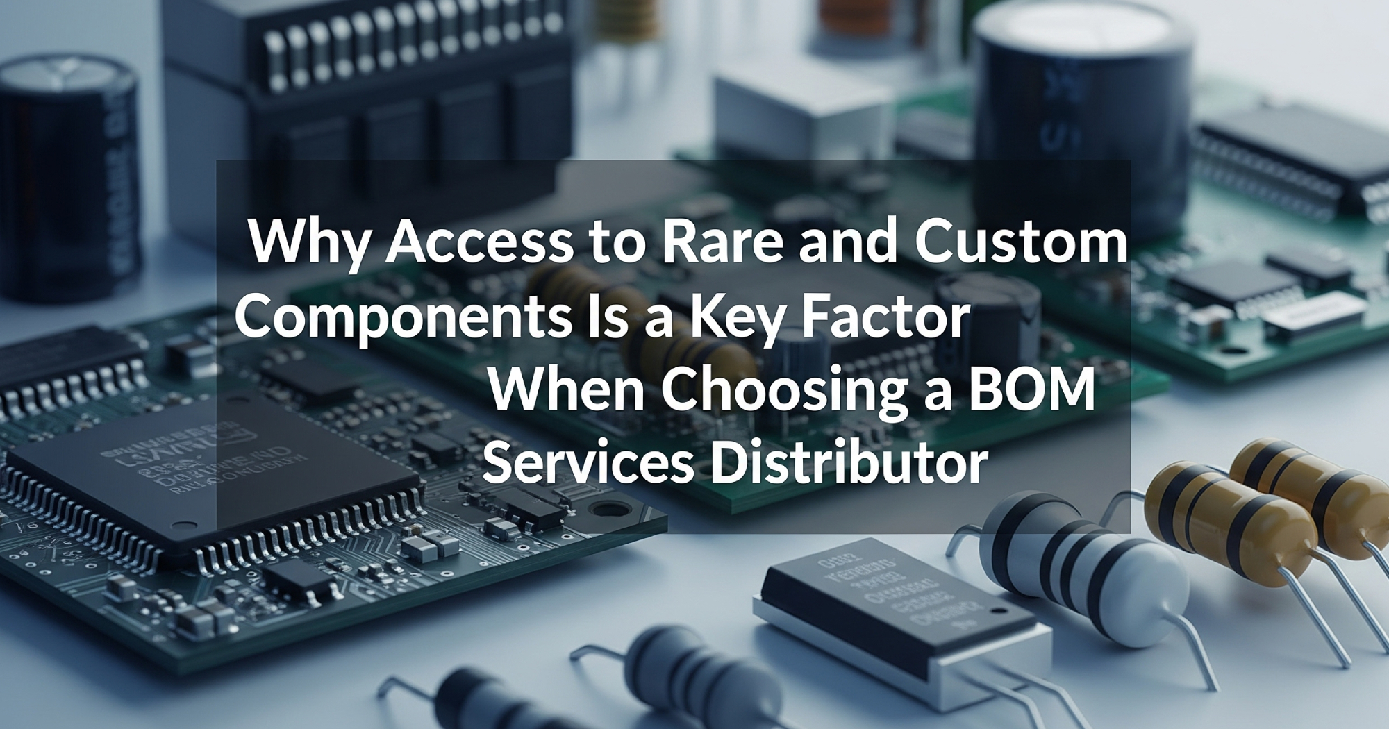 Why Access to Rare and Custom Components Is a Key Factor When Choosing a BOM Services Distributor