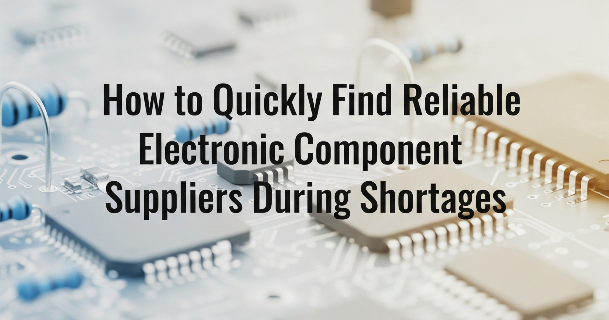 How to Quickly Find Reliable Electronic Component Suppliers During Shortages