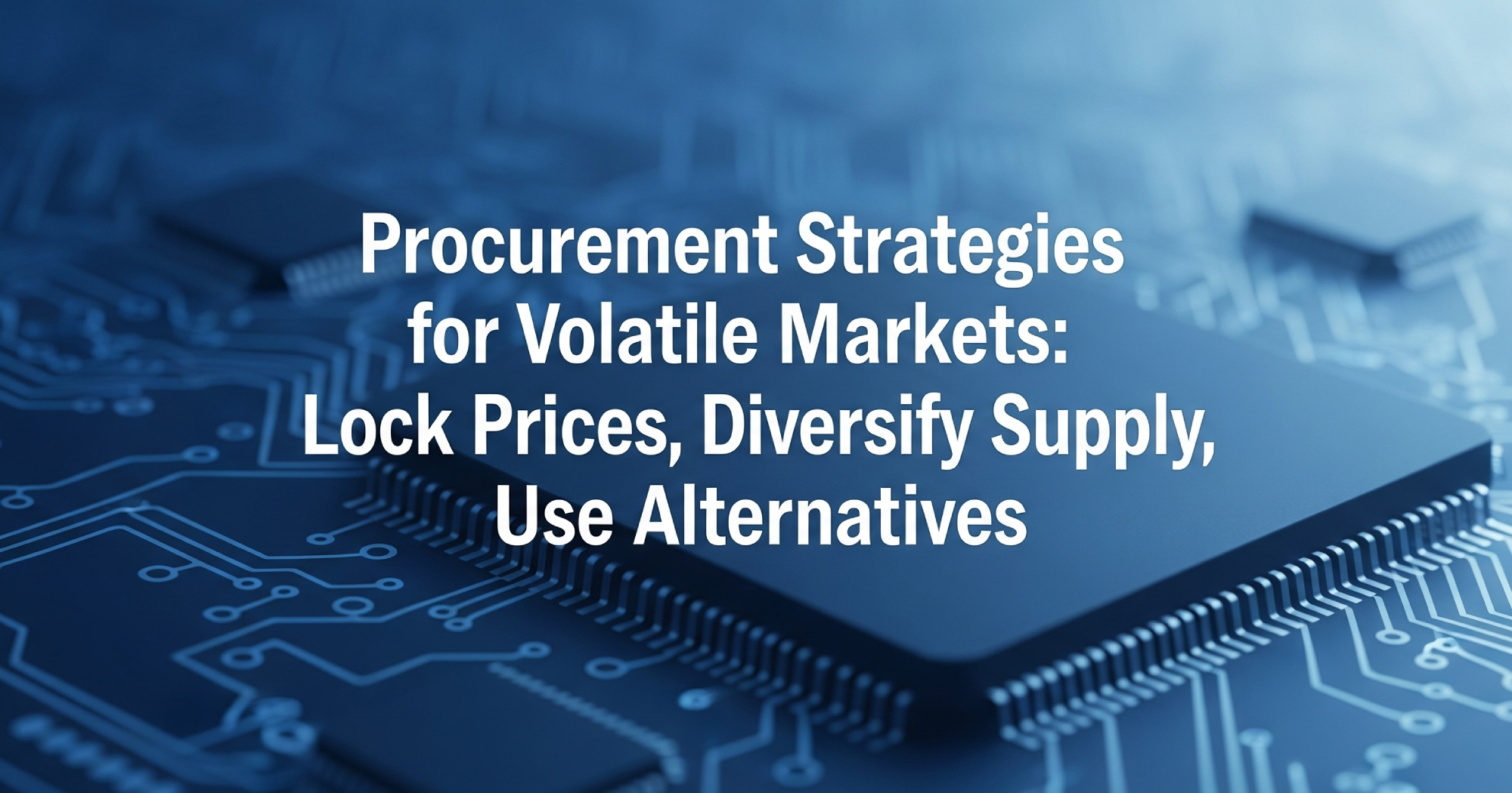 Procurement Strategies for Volatile Markets: Lock Prices, Diversify Supply, Use Alternatives